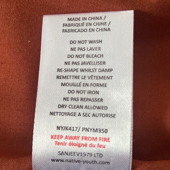 Native youth navy and white Sherpa puffer coat XL NWT - Picture 4 of 15